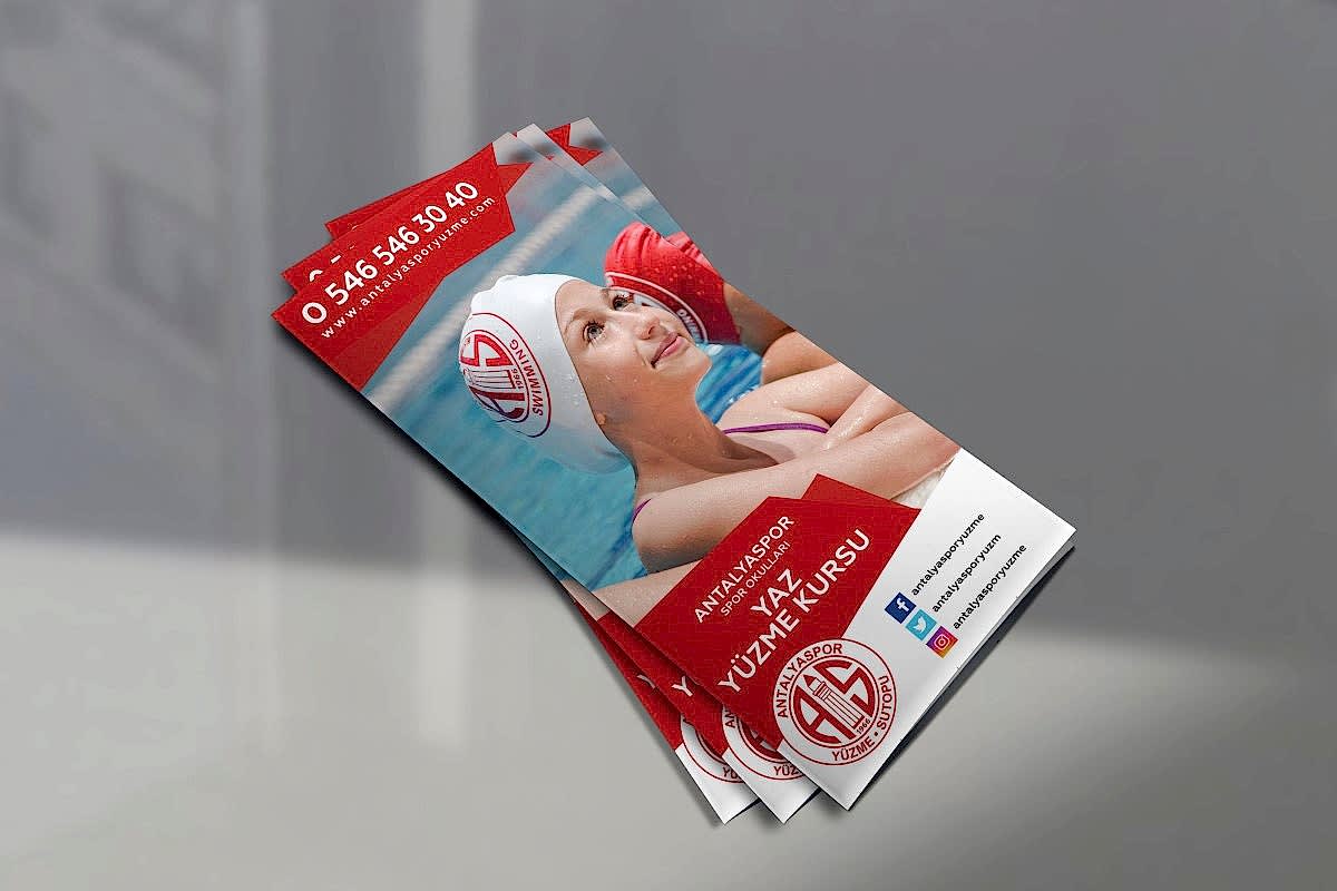 Antalyaspor Spor Okulları İki Kıvrım Broşür Tasarımı 242