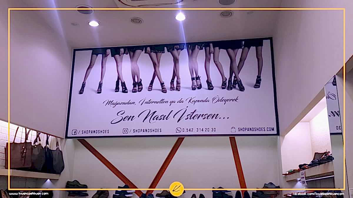 Shop & Shoes Mağaza Üst Duvar Kaplama Tasarımı 248