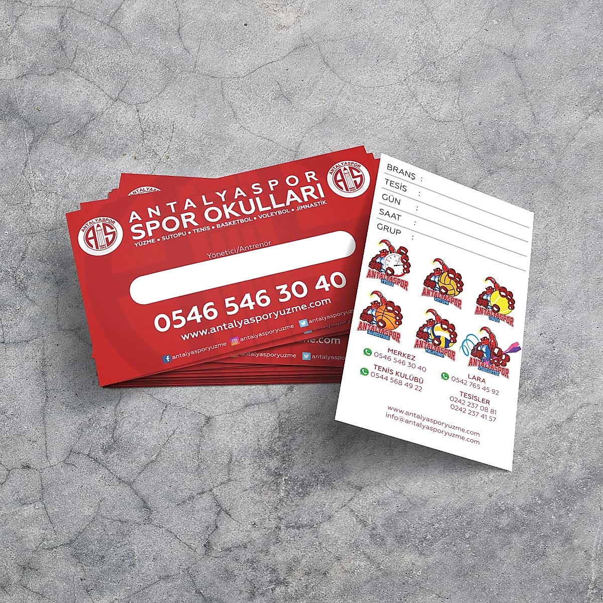 Antalyaspor Spor Okulları Kartvizit Tasarımı 245